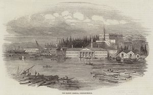 Marine Arsenal, Konstantinopel (gravering) af English School