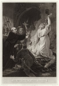 Archbp Cranmers martyrium af English School