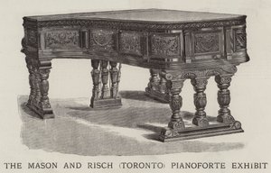 The Mason and Risch (Toronto) Pianoforte Exhibit (gravering) af English School