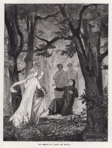 Mødet mellem "Dante og Matilda" (gravering) af English School