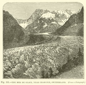 The Mer de Glace, near Chamonix, Switzerland  af English School