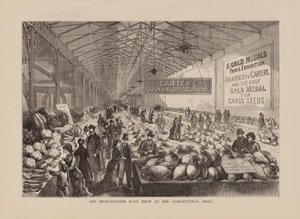 The Metropolitan Root Show på Agricultural Hall (gravering) af English School