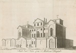 Middlesex Hospital, nær Oxford Street af English School