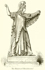 Herculaneums Minerva af English School