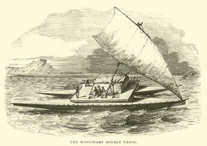 Das Missionars-Doppelkanu von English School