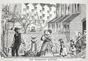 The Momentous Question, illustration fra Punch af English School