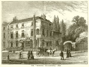 Monster te-haverne. 1820 af English School