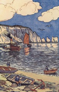 Nålene (farve litho) af English School