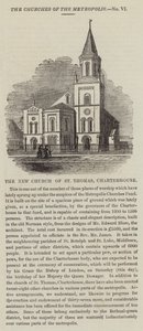 The New Church of St Thomas, Charterhouse (gravering) af English School