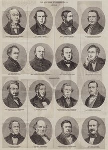 The New House of Commons (gravering) af English School