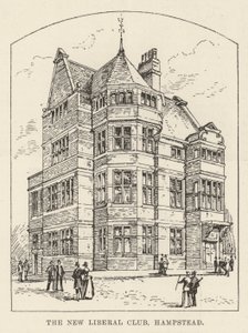 The New Liberal Club, Hampstead (gravering) af English School