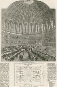 Den nye læsesal, British Museum af English School