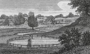 Den nye flod, Hertfordshire (kobberstik) af English School