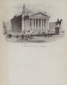 The New Royal Exchange (gravering) af English School