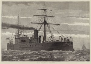 The New Turkish Ironclad Payki Shereef (gravering) af English School