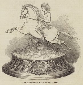 The Newcastle Race Prize Plate (gravering) af English School