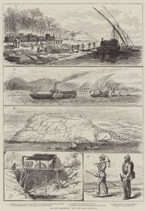 Nil-ekspeditionen med de kongelige ingeniører (gravering) af English School