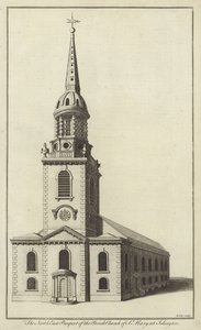 North East Prospect af Parish Church of St Mary i Islington