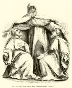 Der Eid von Rahab und den Spionen, Agostino Carracci, Josua ii (Stich)