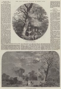 Det gamle krystalpalads i Hyde Park (gravering) af English School