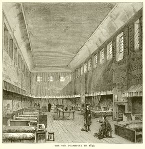 Den gamle sovesal i 1840 af English School