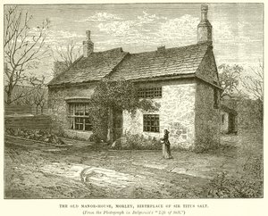 The Old Manor-House, Morley, fødested for Sir Titus Salt af English School
