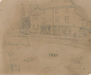 The Old Pied Bull Inn, Islington (blæk på papir) af English School