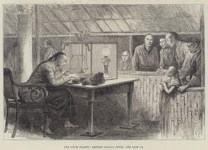 The Opium Traffic, kinesere, der sælger opium (gravering) af English School