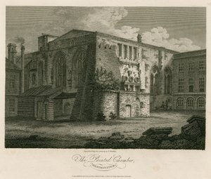 The Painted Chamber, Westminster Palace af English School