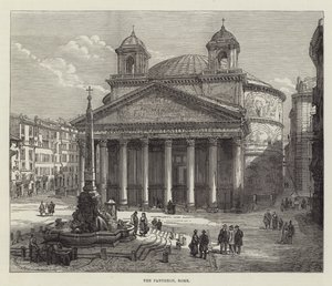 Pantheon, Rom (gravering) af English School
