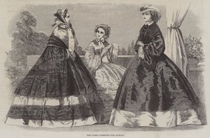 Die Pariser Mode für August (Stich)