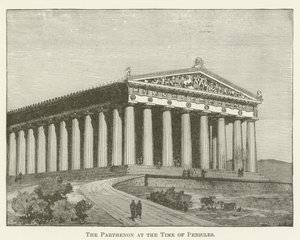 Parthenon på Perikles tid af English School