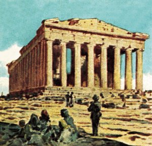 Parthenon i Athen af English School