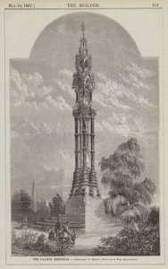 Paxton Memorial, designet af herrerne Goddard og søn, arkitekter (gravering) af English School