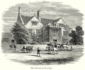 The Peacock at Rowsley (gravering) af English School