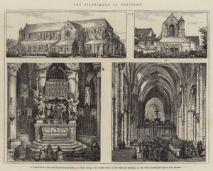 Pilgrimsrejsen til Pontigny (gravering) af English School