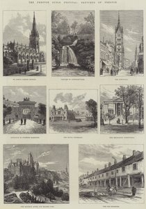 Preston Guild Festival, Sketches of Preston (gravering) af English School