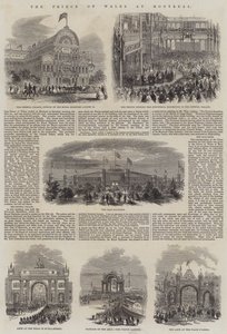 Prinsen af Wales i Montreal (gravering) af English School