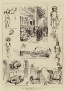 Prinsen af Wales i Ceylon (gravering) af English School