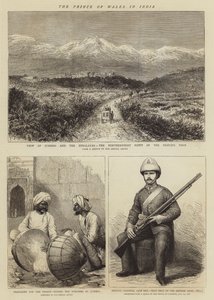 Prinsen af Wales i Indien (gravering) af English School