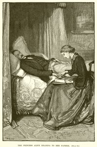 Prinsessen Alice læser for sin far af English School