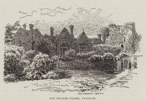 Det private kapel, Farnham (kobberstik) af English School