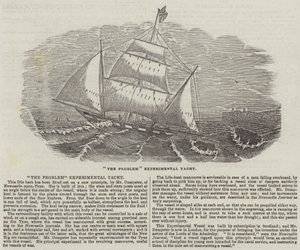 "Das Problem" Experimental-Yacht (Gravur) von English School