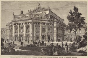 The Proposed New Imperial Court Theatre, Wien (gravering) af English School