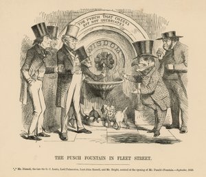 The Punch Fountain i Fleet Street af English School