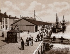 The Quay, Belfast (litho) af English School