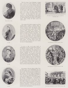 Dronningens glorværdige regeringstid (litho) af English School