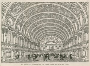 Queens Hall, Peoples Palace, East London, åbnede denne dag af Hendes Majestæt af English School