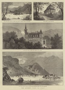 Dronningens besøg i Italien (gravering) af English School