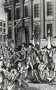 The Rape of the Petti-coat, 1768 af English School